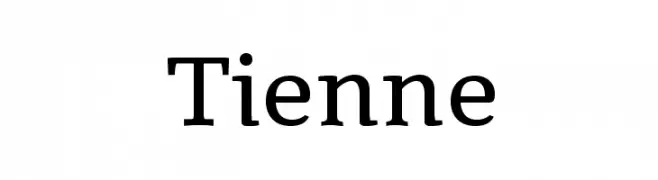 Tienne  font caratteri gratis