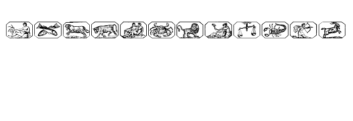 Tierkreis 2 Font LOWERCASE