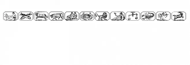 Tierkreis 2 خط أحرف صغيرة