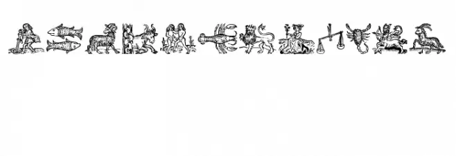 Tierkreis 3 字体 大写