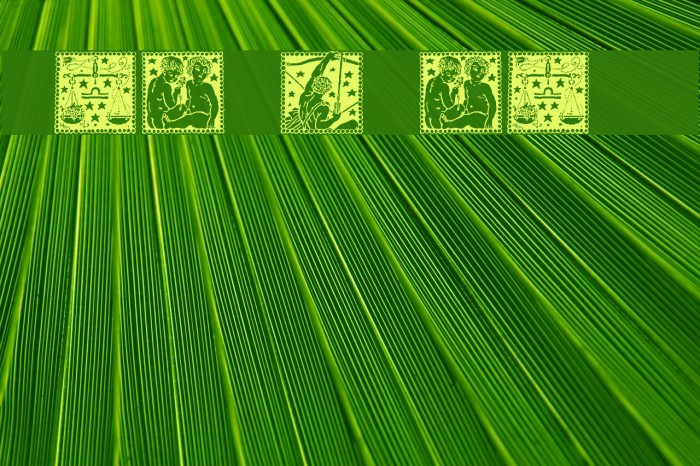 Tierkreis 4 Font examples