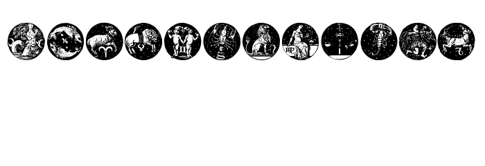 Tierkreis 5 Font LOWERCASE