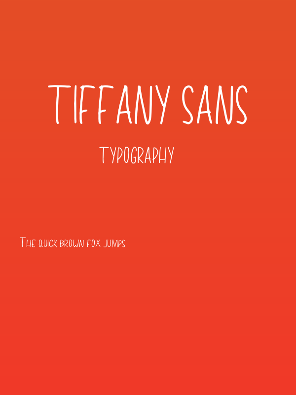 Tiffany Sans Poster