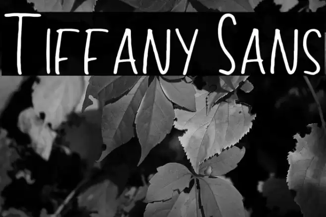Tiffany Sans Font examples
