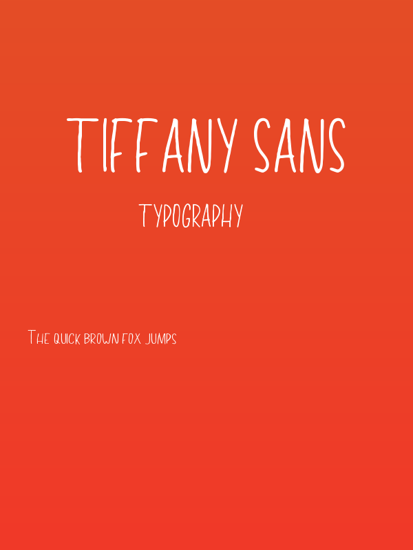 Tiffany Sans Poster