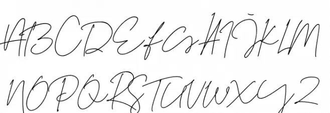 Tiffany Script Шрифта ВЕРХНИЙ
