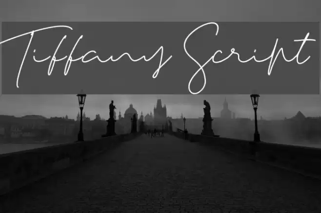 Tiffany Script Font examples