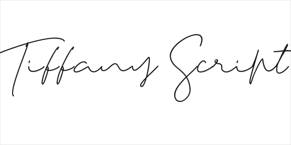 Tiffany Script Logo