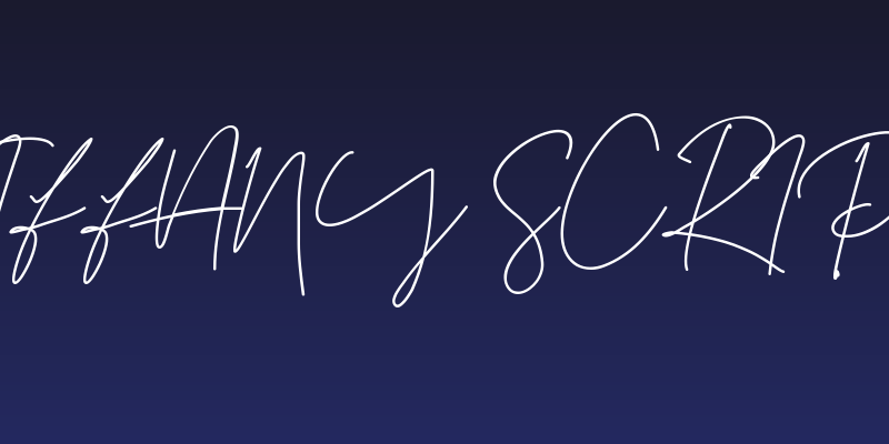 Tiffany Script Social Header