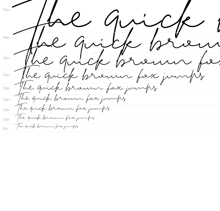 Tiffany Script Waterfall