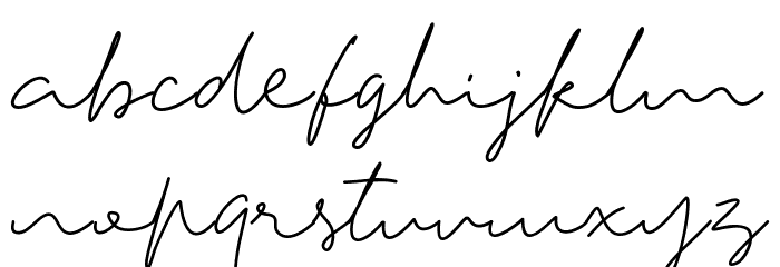 Tiffany Script Font LOWERCASE