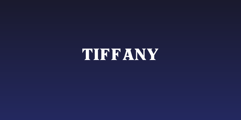 Tiffany Social Header