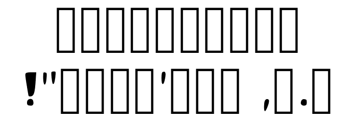 Tiger Regular Font OTHER CHARS
