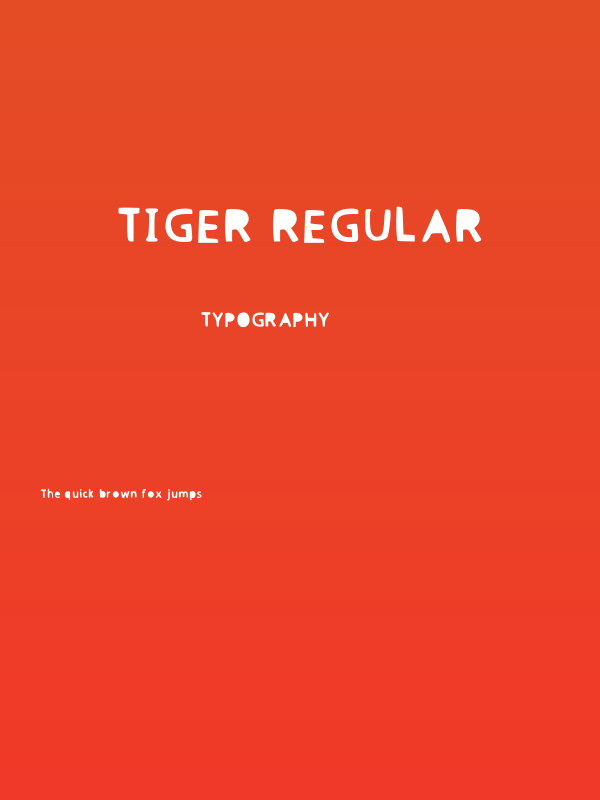 Tiger Regular Poster