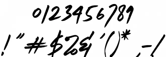 Tiger Walk Font OTHER CHARS