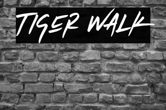 Tiger Walk Font examples