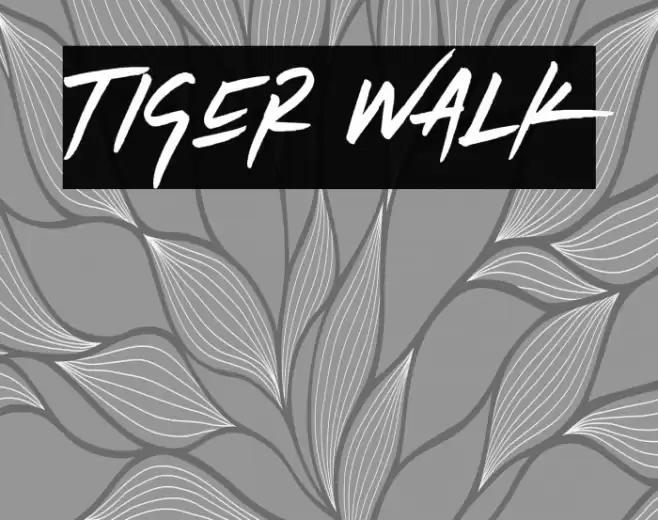 Tiger Walk Font examples