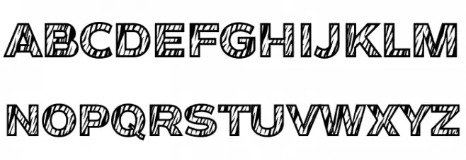Tiger Schriftart Groß