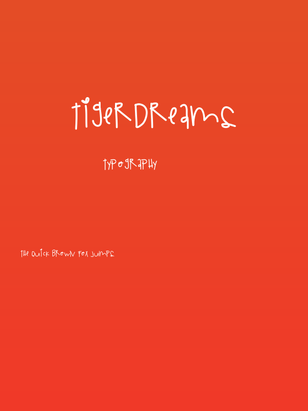 TigerDreams Poster