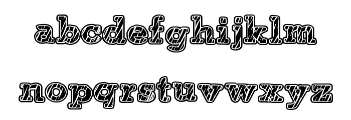 Tigerian Font LOWERCASE