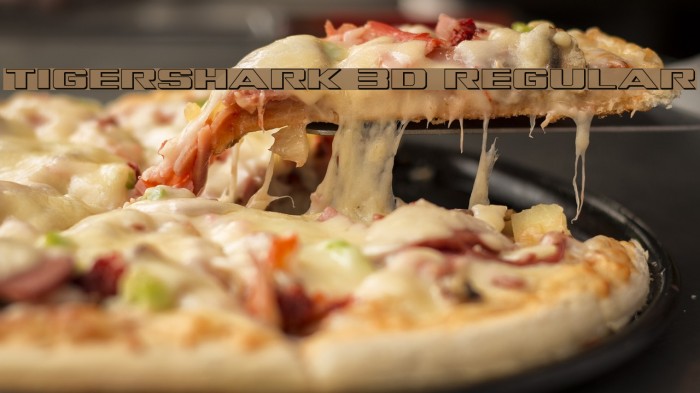 Tigershark 3D Regular Font examples