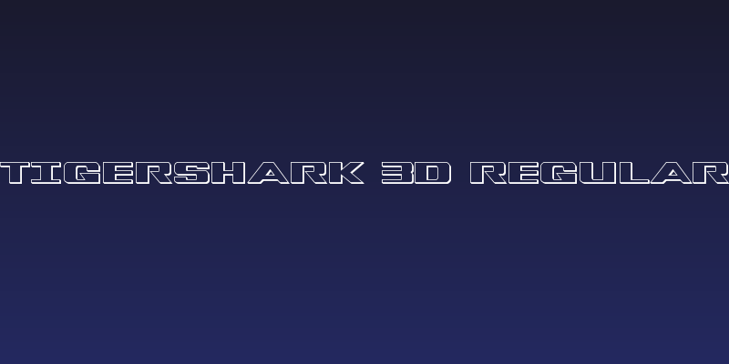 Tigershark 3D Regular Social Header