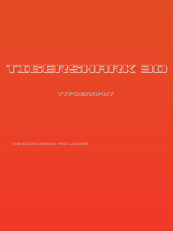 Tigershark 3D Poster