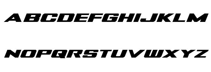 Tigershark Bold Italic Font LOWERCASE