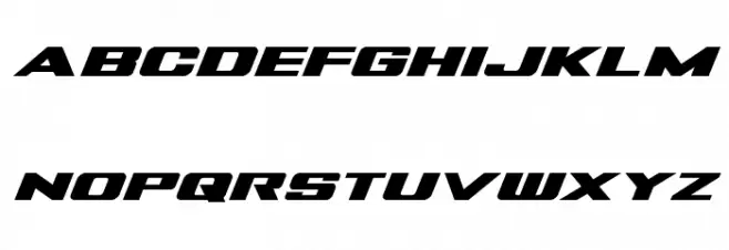 Tigershark Bold Italic फ़ॉन्ट लोअरकेस