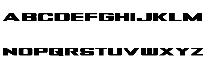 Tigershark Bold Font LOWERCASE