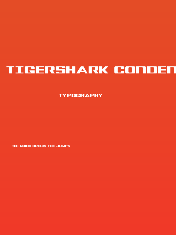 Tigershark Condensed Poster