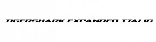 Tigershark Expanded Italic  Fuentes Gratis Descargar