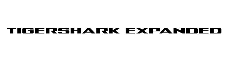 Tigershark Expanded  フリーフォントのダウンロード