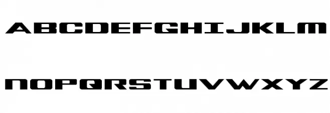 Tigershark Expanded Schriftart Groß