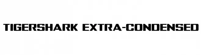 Tigershark Extra-Condensed  Скачать бесплатные шрифты