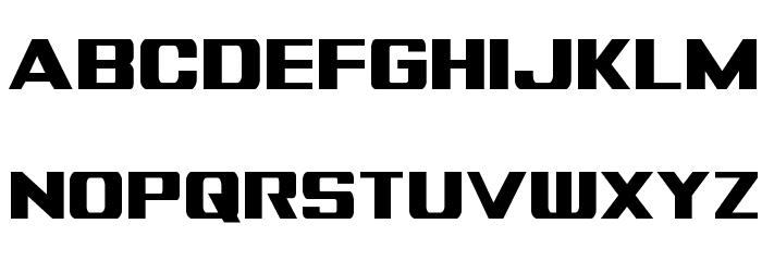 Tigershark Extra-Condensed Font LOWERCASE