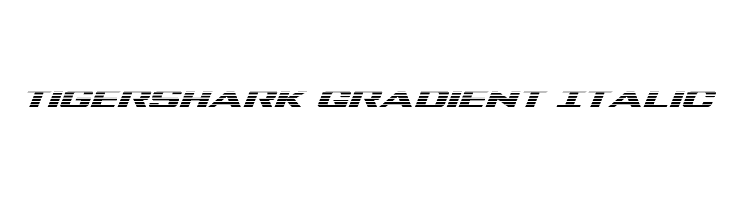 Tigershark Gradient Italic  font caratteri gratis
