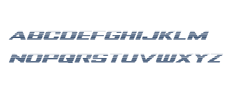 Tigershark Gradient Italic Lowercase