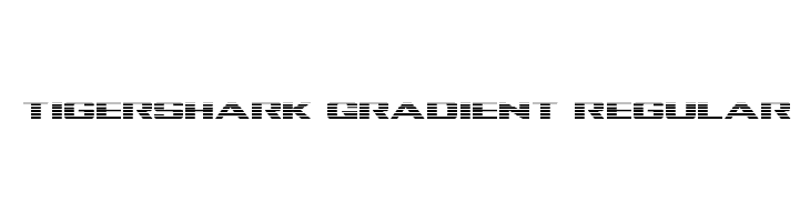 Tigershark Gradient Regular Font