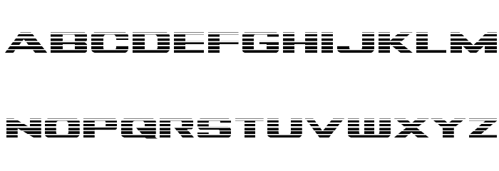 Tigershark Gradient Regular Font LOWERCASE