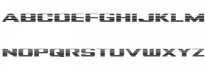 Tigershark Gradient Regular 字体 小写