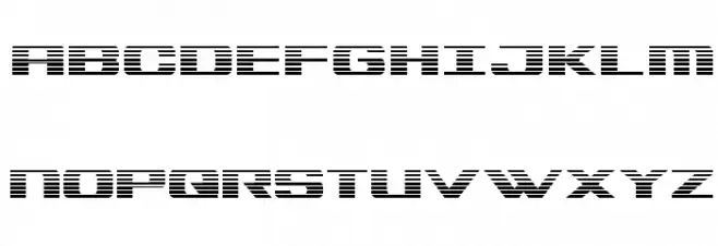Tigershark Gradient Schriftart Groß