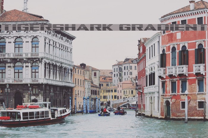 Tigershark Gradient Font examples