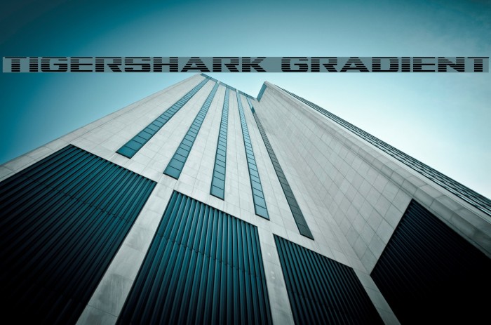 Tigershark Gradient Font examples