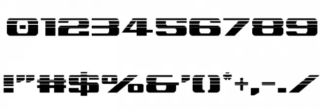 Tigershark Halftone Font OTHER CHARS