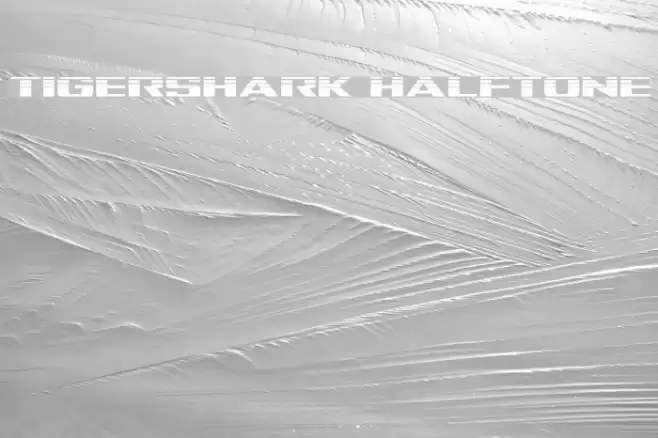 Tigershark Halftone Font examples
