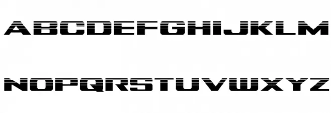 Tigershark Halftone Шрифта строчной