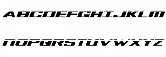 Tigershark Laser Italic फ़ॉन्ट अपरकेस