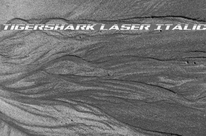 Tigershark Laser Italic Font examples