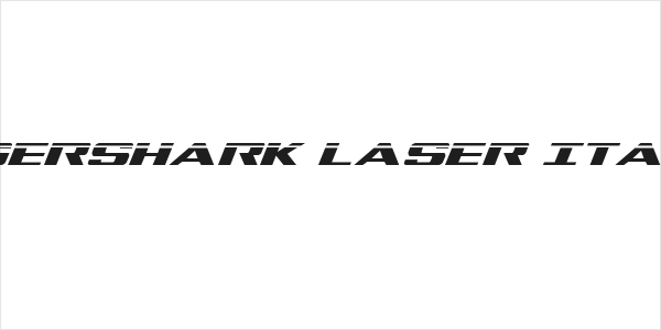 Tigershark Laser Italic Logo